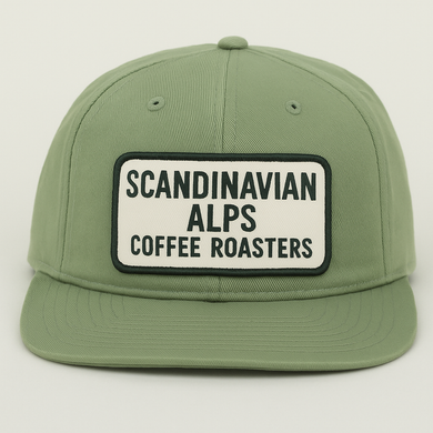 Scandinavian Alps Coffee Roasters Patch Hat – Pine Green ( Pre order +free taster pack)