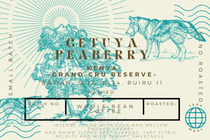 Kenya, Getuya Peaberry   -Grand Cru Reserve